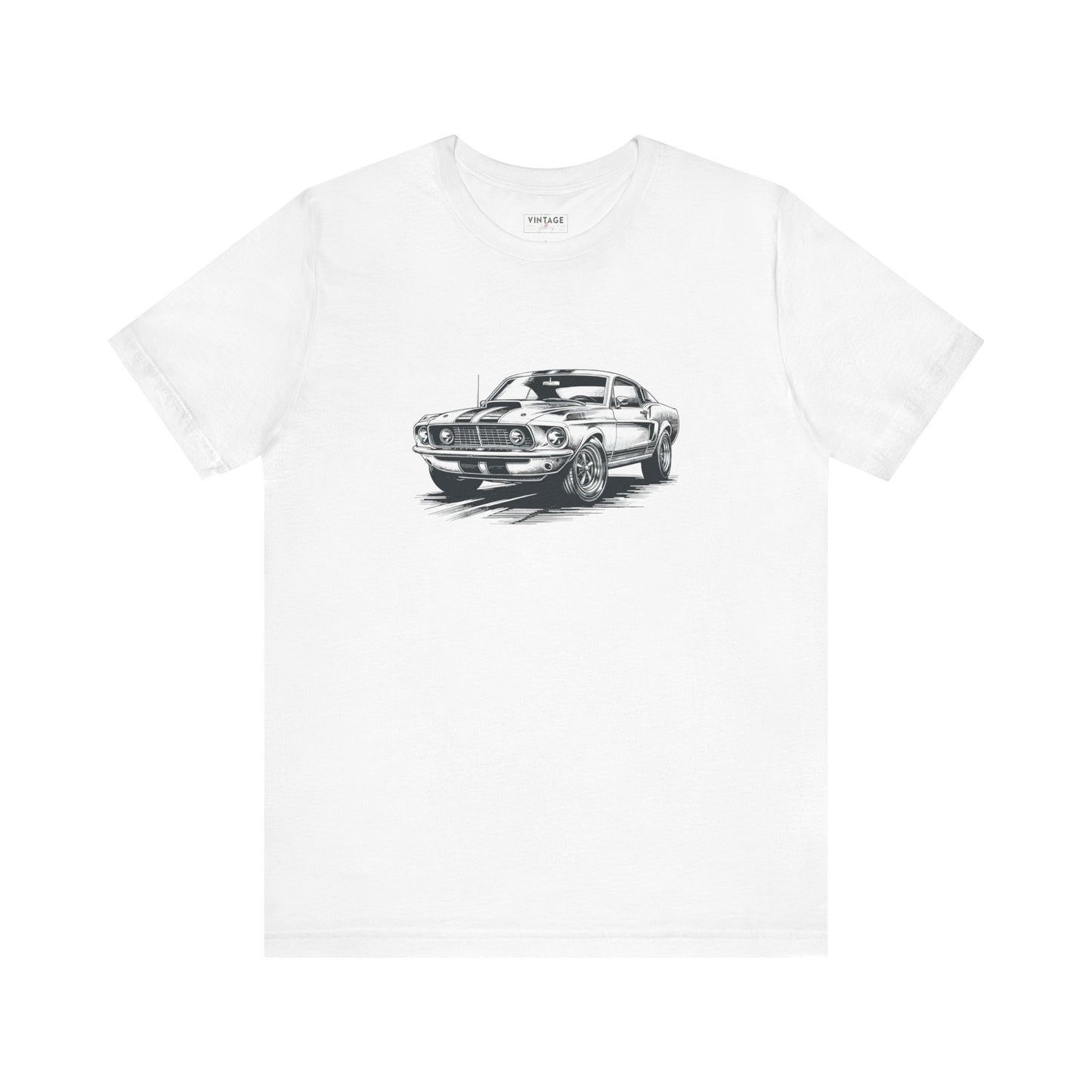 Vintage Mustang Hand-Drawn Style T-Shirt