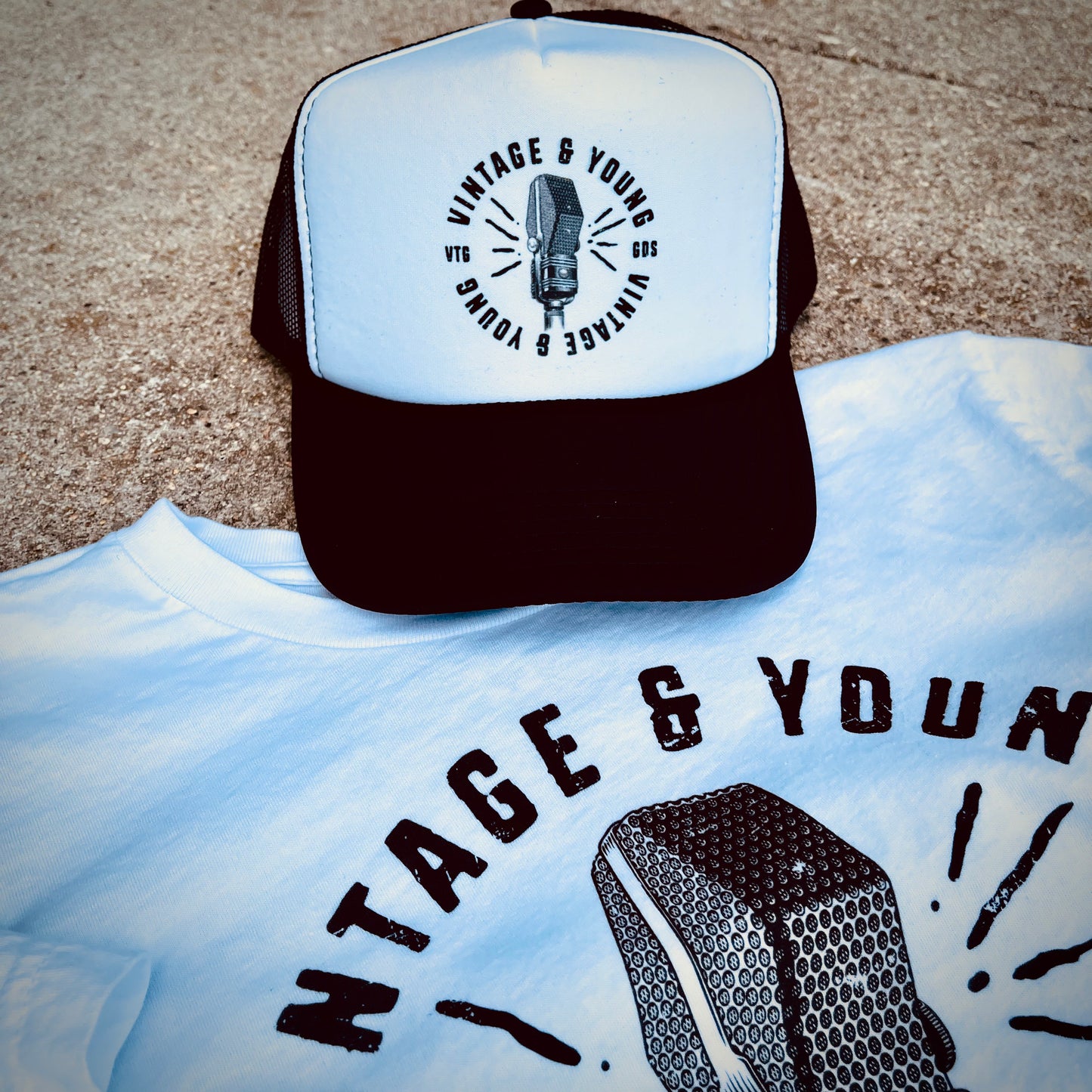 Vintage & Young Microphone Trucker Hat
